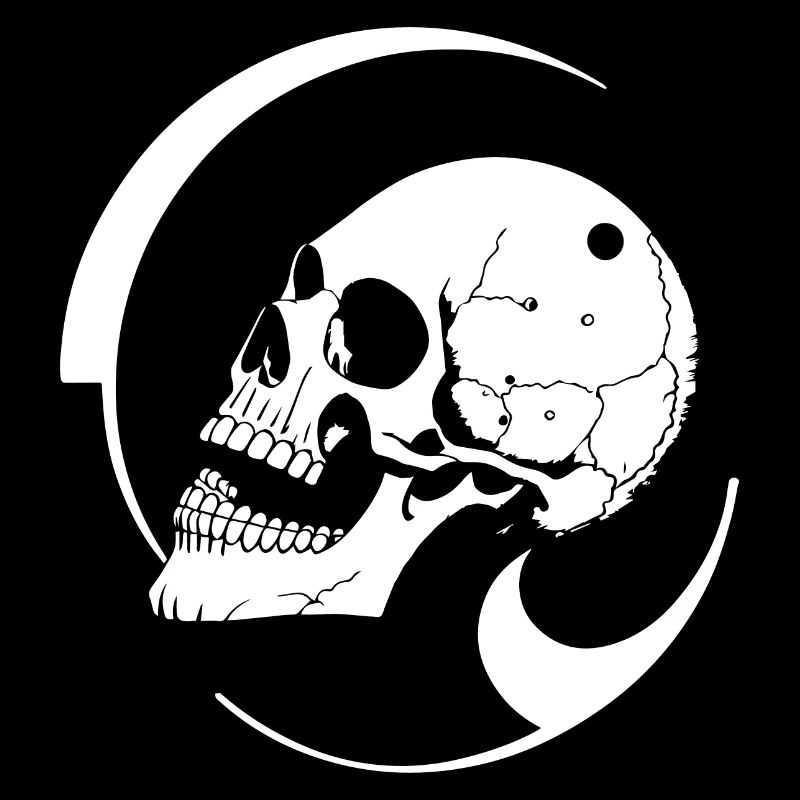 Horror Schädel Schädel Kunst Schädel Gothic Heavy Metal