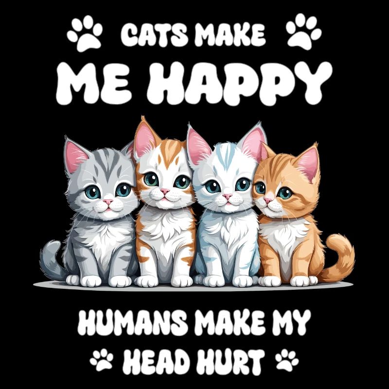 Cats make me happy...