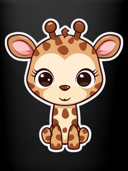 Mignon bébé girafe