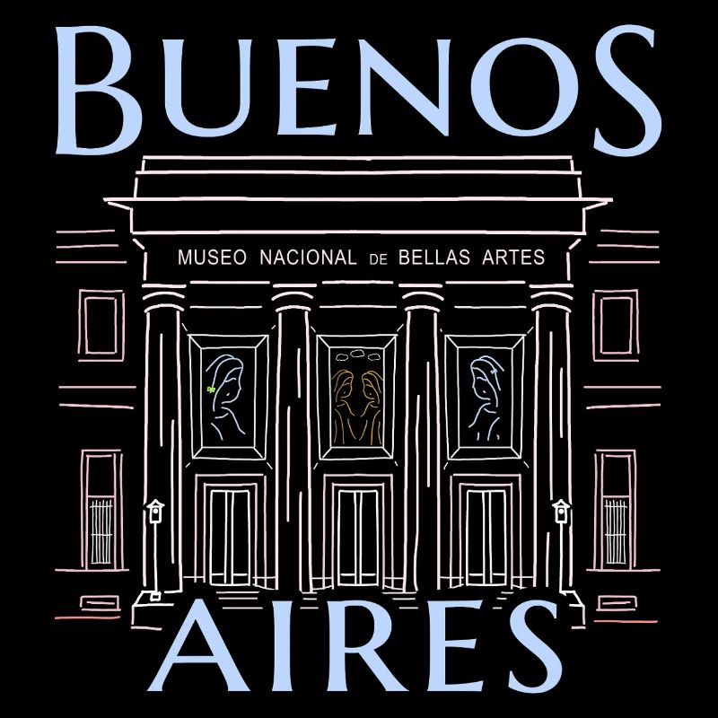 Buenos Aires, Argentinien, Zeichnung Kunstmuseum