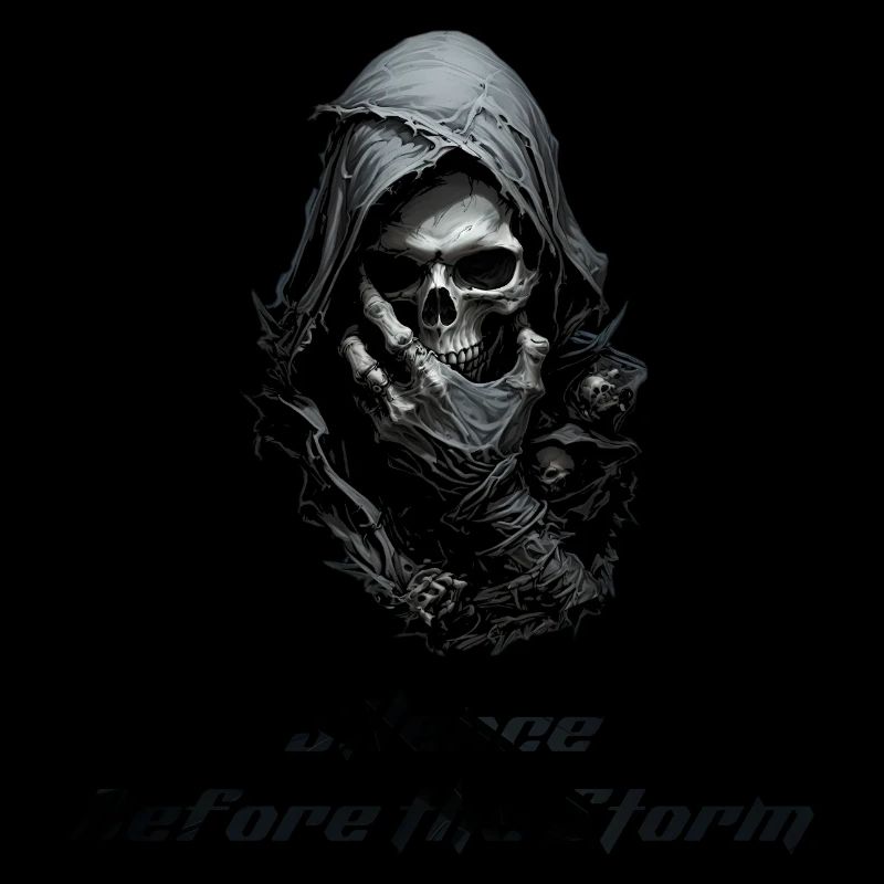 Flüstern des Todes - Sensenmann Gothic Totenkopf Kunst