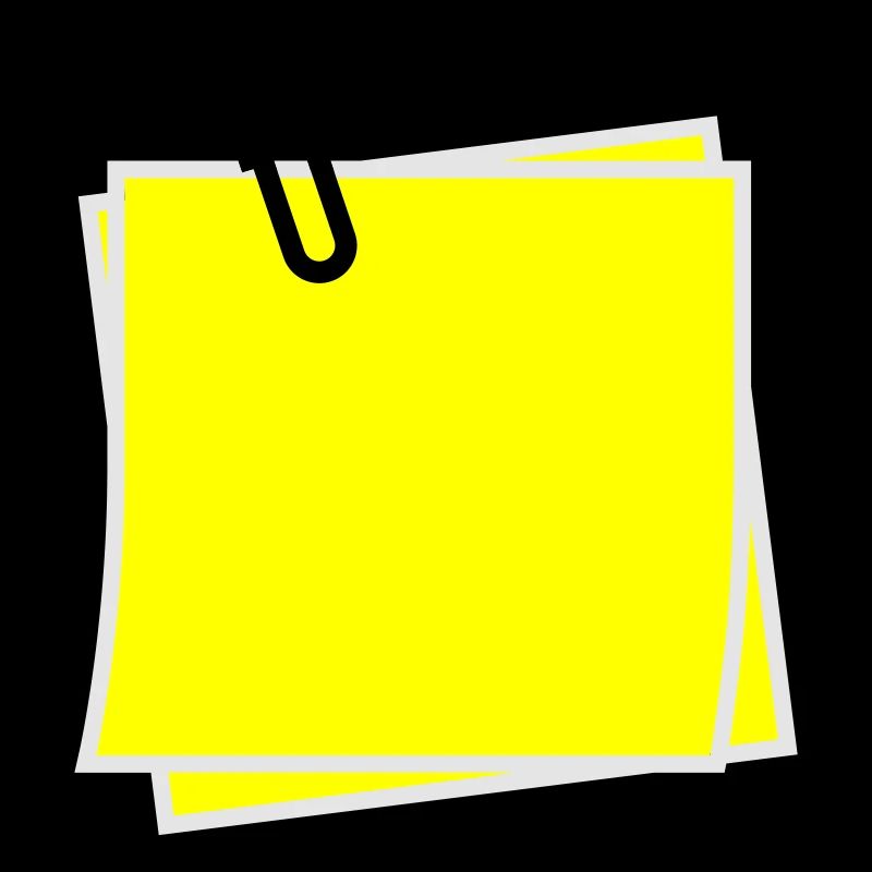 Postit | Zettel | gelber Zettel | Sticker |