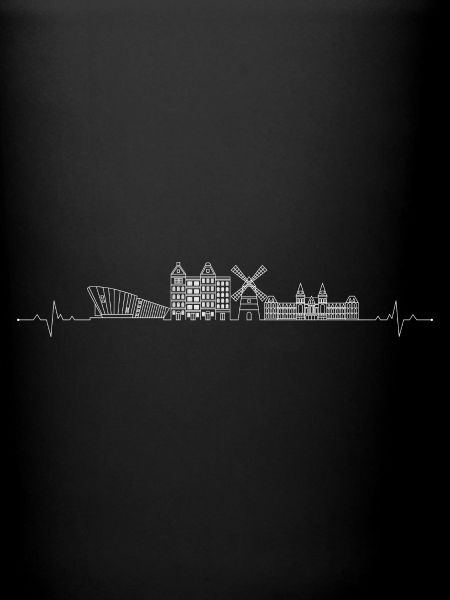 Heartbeat skyline Amsterdam