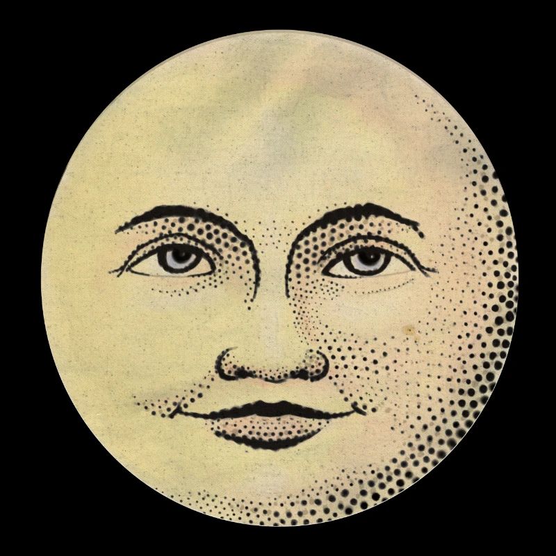 Visage lunaire