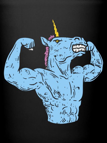 Einhorn muscles exagérés