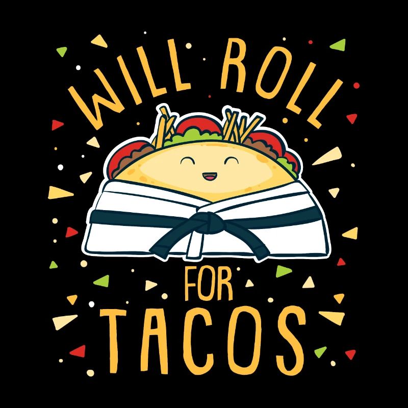 Taco Karaté Judo Jiu-Jitsu Kawaii Chibi Taekwondo