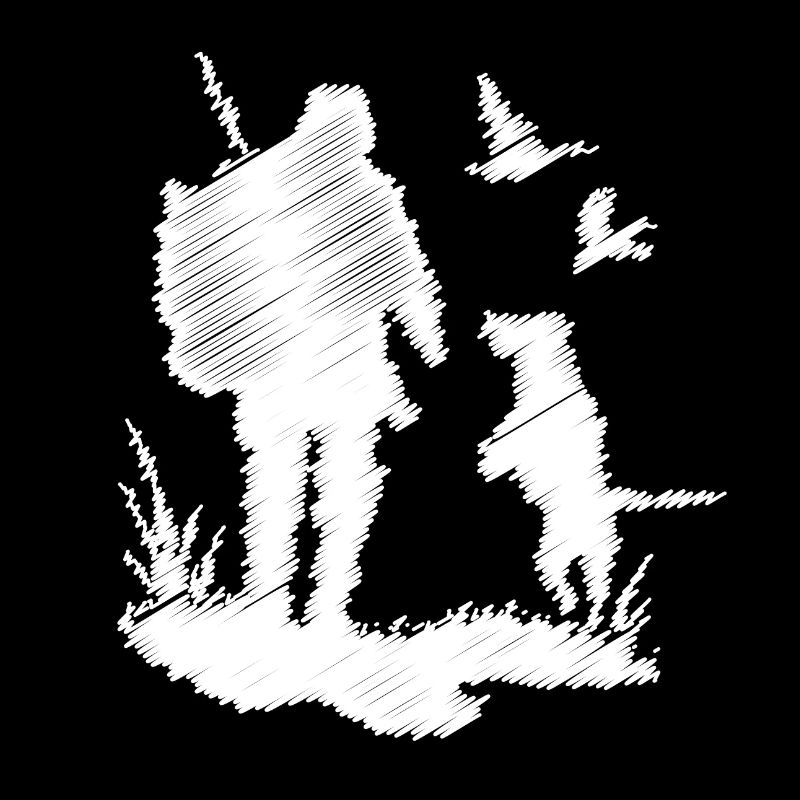 Chasseur Chasse Chasse Doodle I