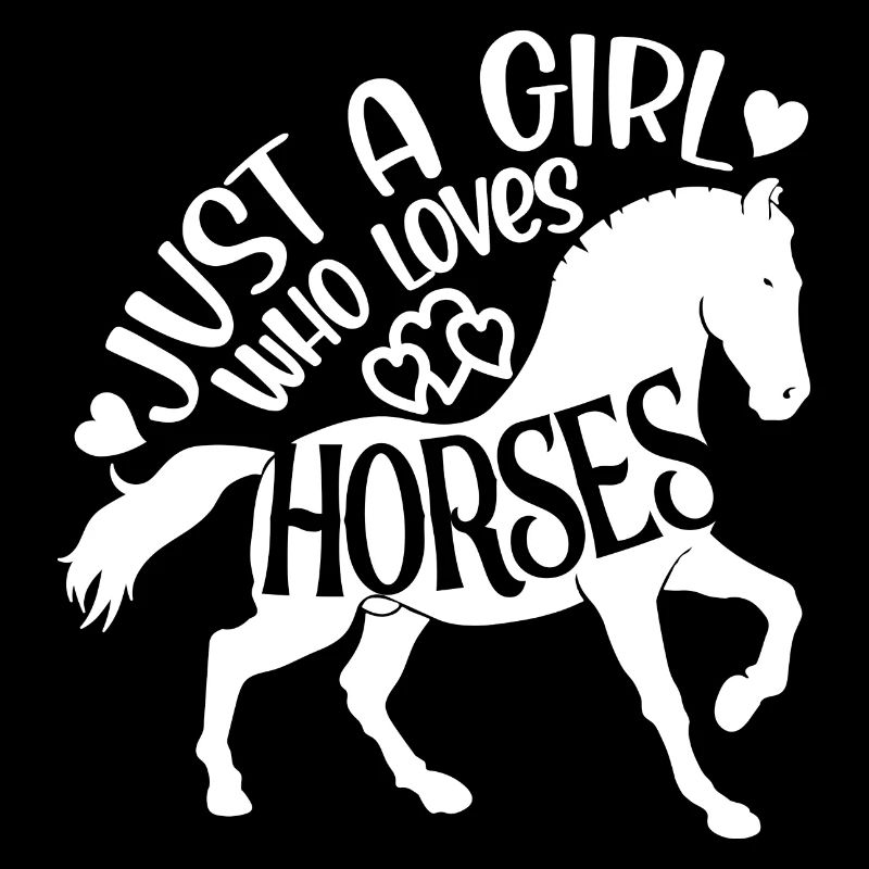 Nur ein Mädchen, das Pferde liebt, Reiten