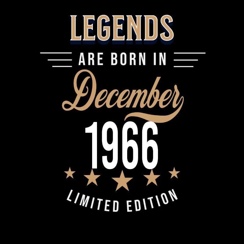 Legends are born in December 1966