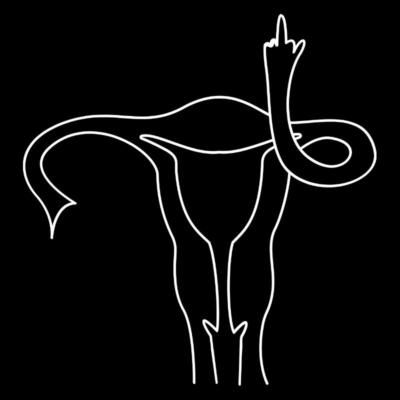 Gebärmutter Mittelfinger.