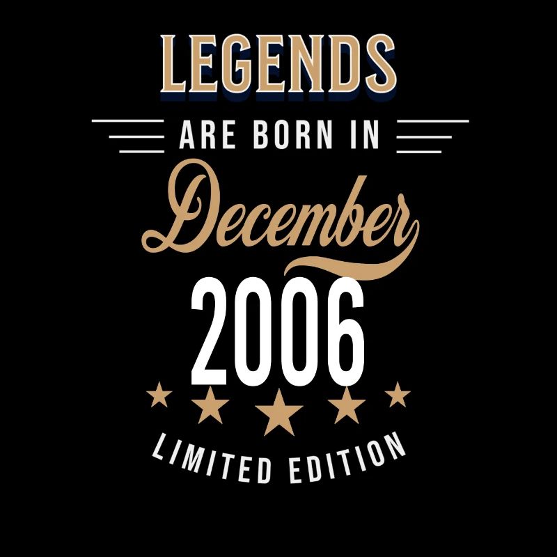 Legends are born in December 2006
