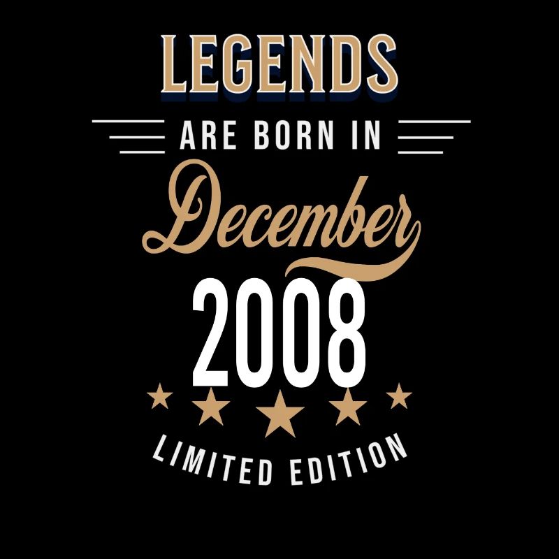 Legends are born in December 2008