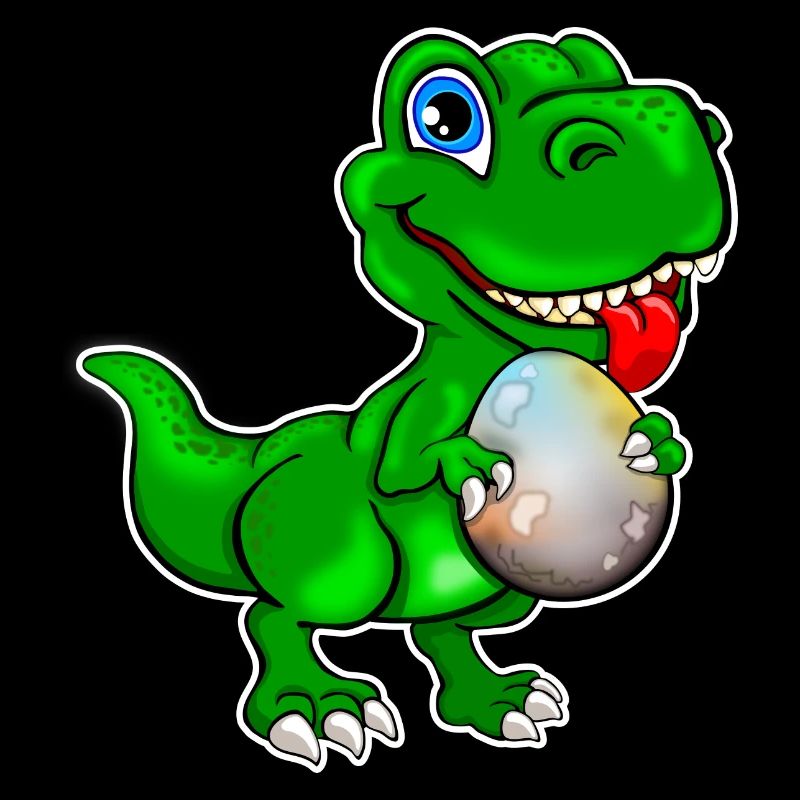 Dino with Dinoei - Dinosaur with Egg