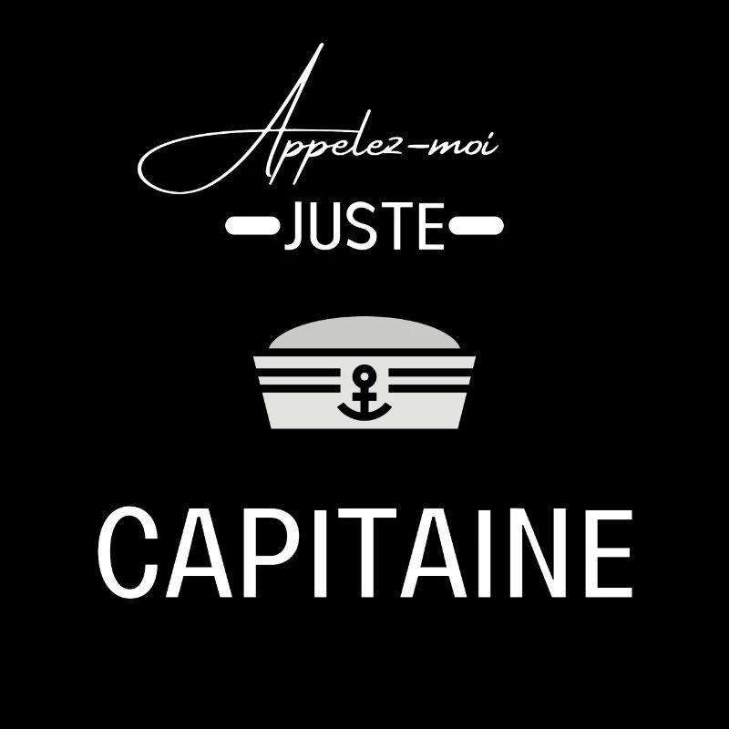 Appelez-moi juste capitaine marin bateau