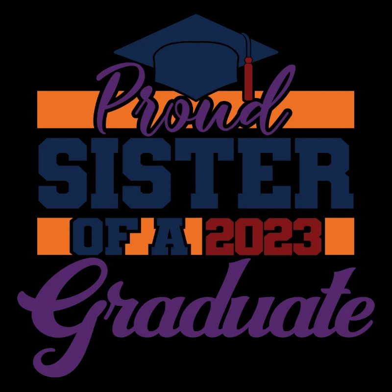 Stolze Schwester eines Abschlussgeschenks 2023