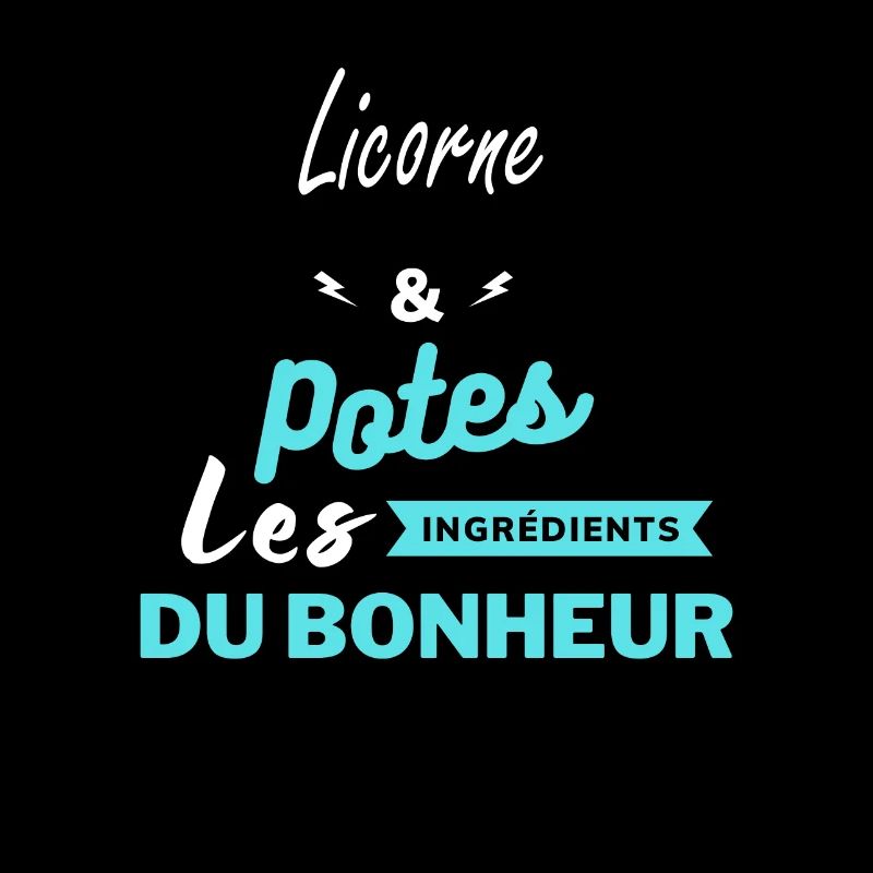 potes les ingrédients du bonheur Licorne