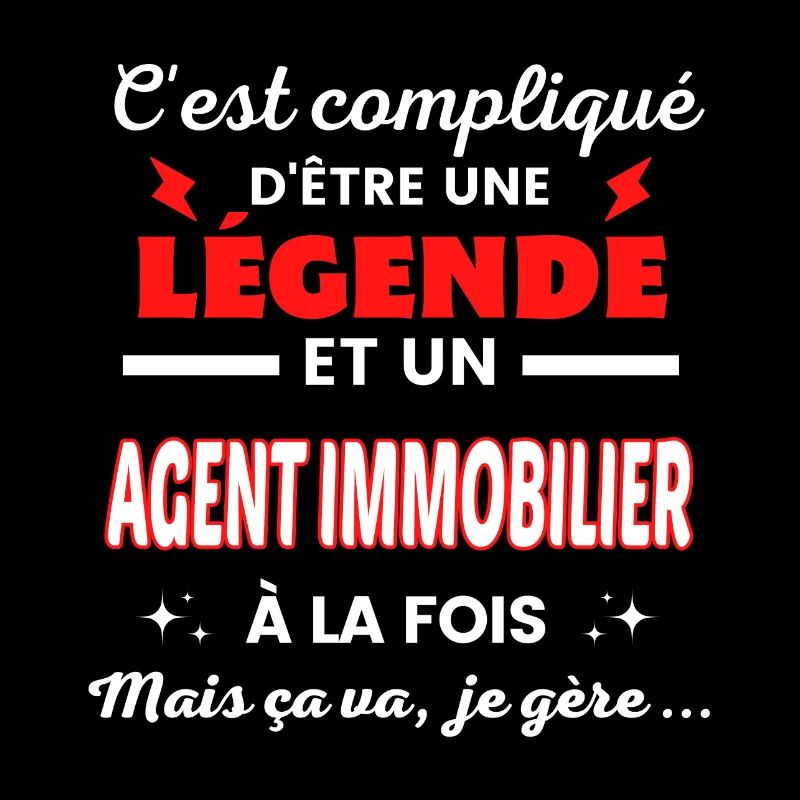 C'est compliqué phrase drôle AGENT IMMOBILIER