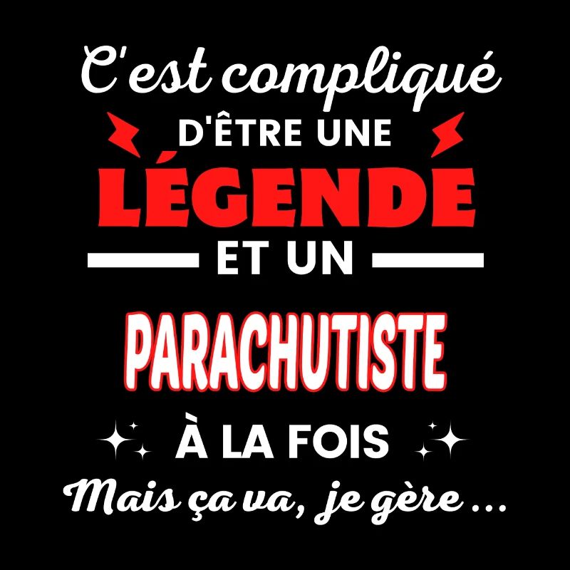 C'est compliqué phrase drôle PARACHUTISTE