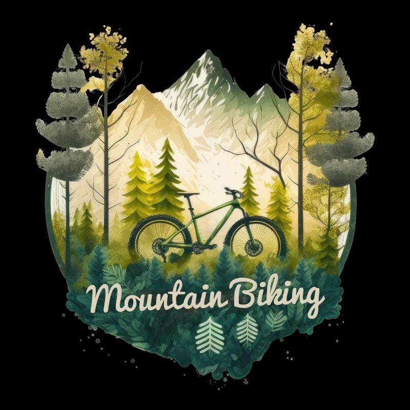 Mountain Biking im Wald