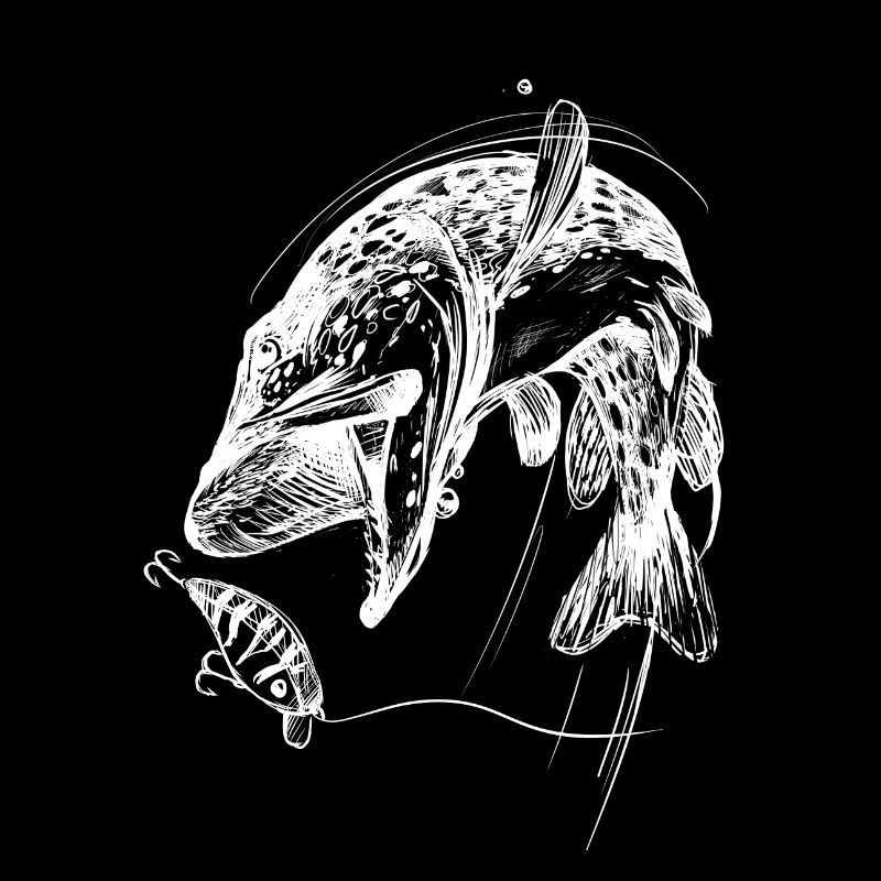 Poisson de vie ! - Tshirt de pêche Pike Attack / Z