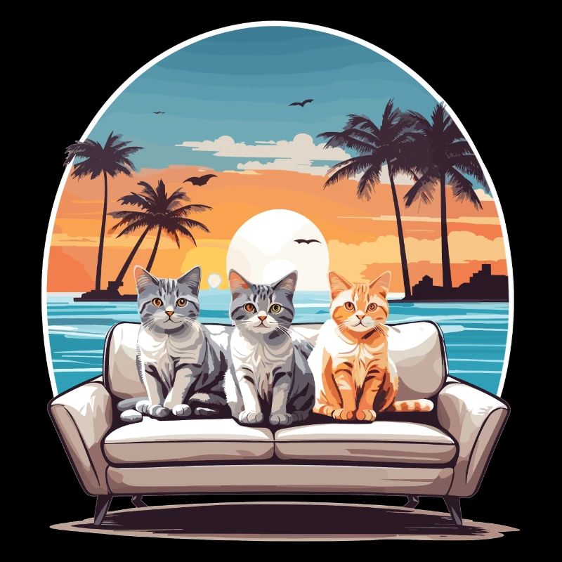 Katzen am Meer
