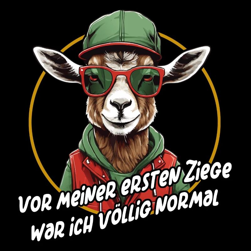 Vor den Ziegen war ich normal - lustiger Spruch