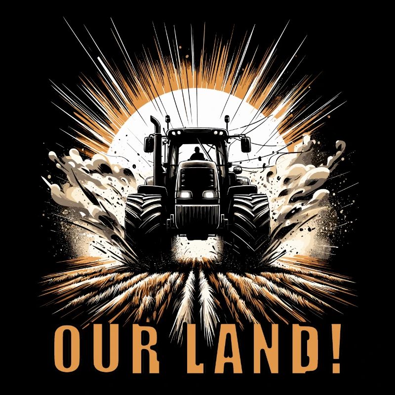 Tractor farmer demonstrations and farmer protest