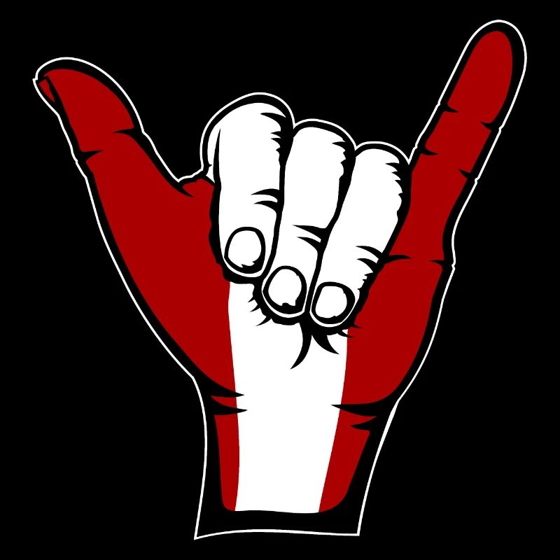 Drapeau du Pérou Symbole de surf