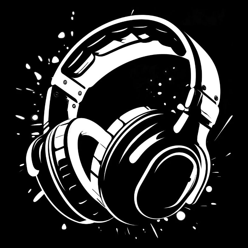 Dj Headphones Sketch