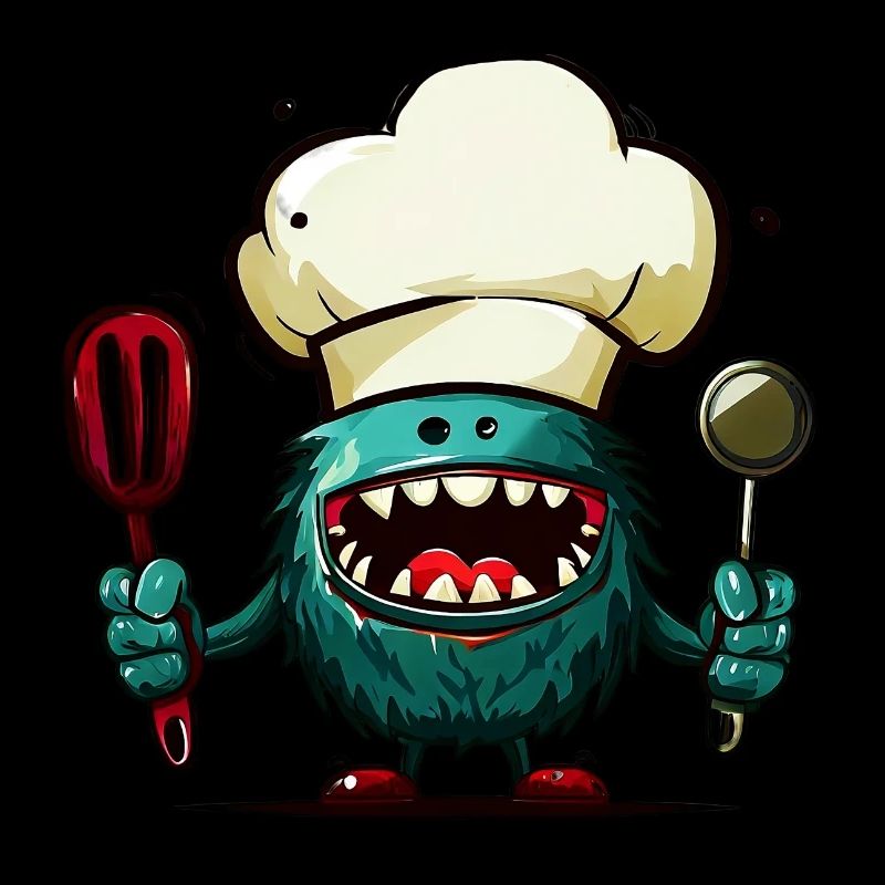 Alien extraterrestre Martien Cuisinier Chef