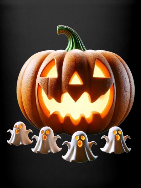 Halloween Pumpkin Ghosts