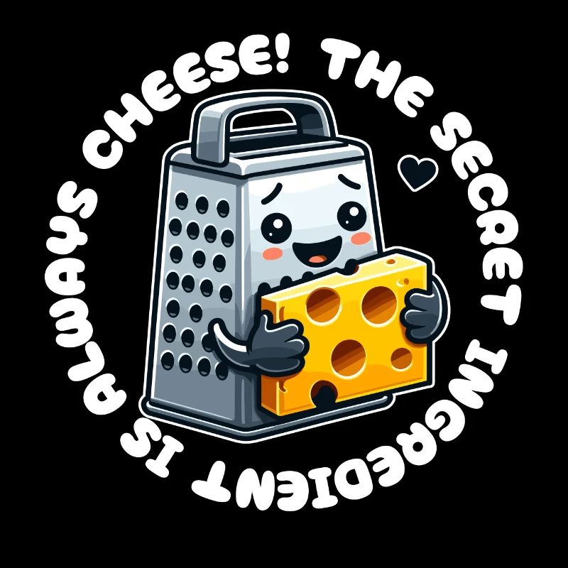 The Secret Is Always Cheese - Fun Cooking Design