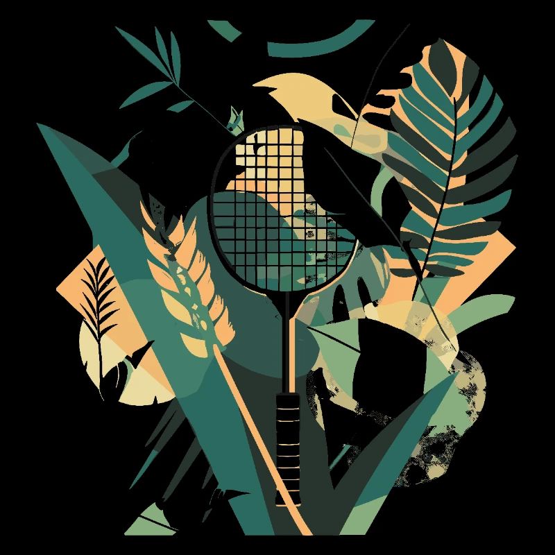 Badmintonschläger Kunstwerk