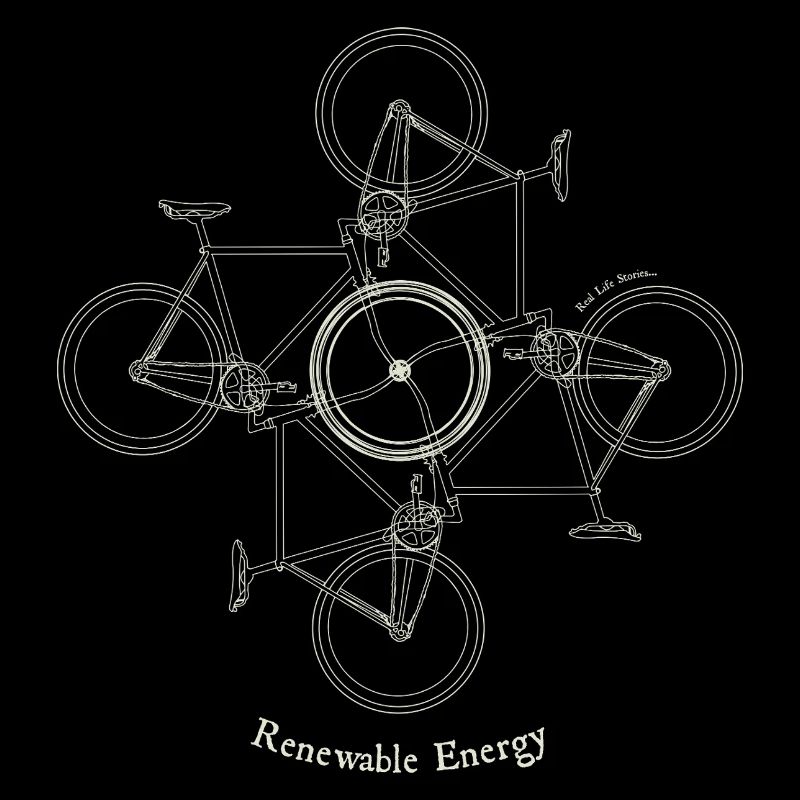 Énergie renouvelable du réseau cyclable