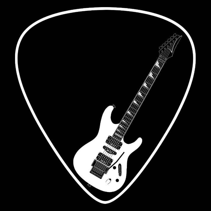 Electric guitar (Strat shape) for dark backgrounds