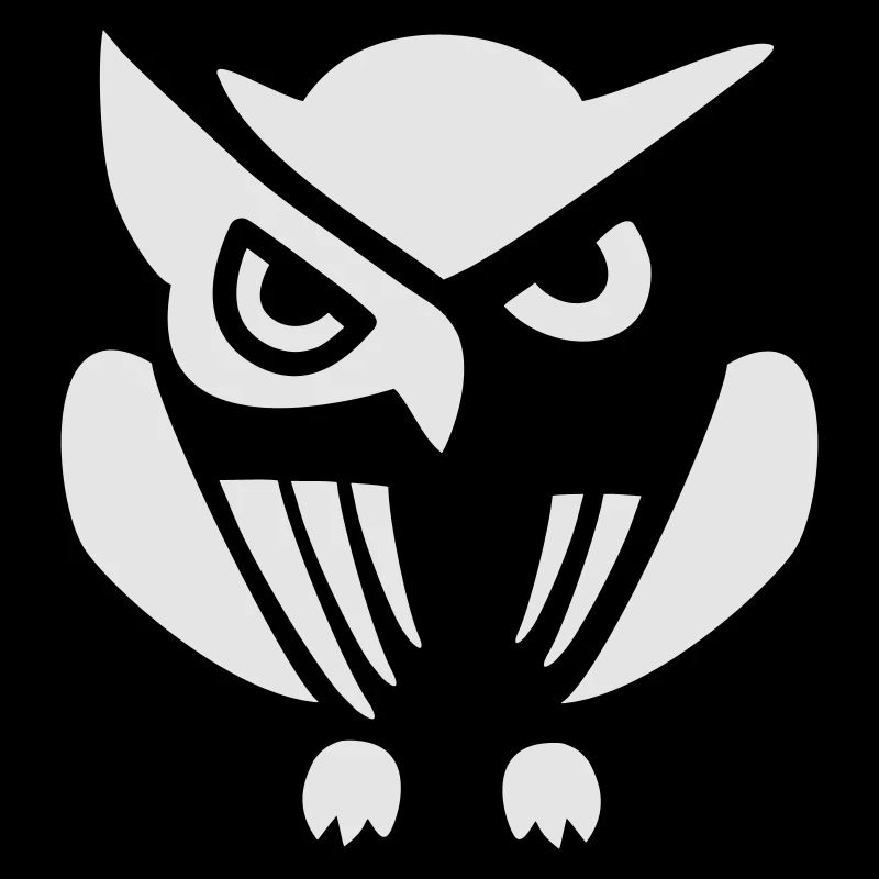 Fabuleuse illustration de hibou sur impression