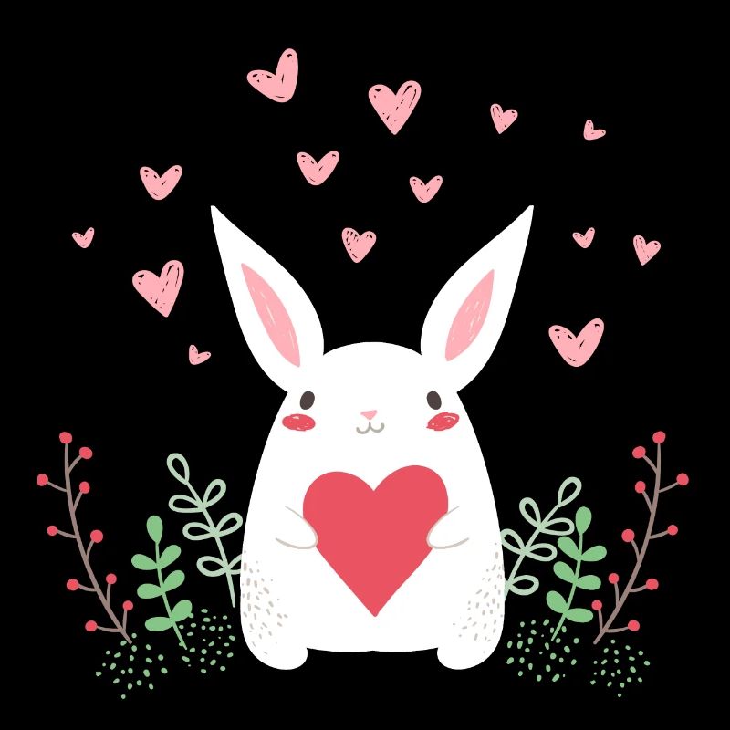 Lapin de l’Est Lapin de Pâques Oreilles de lapin mignon LOL