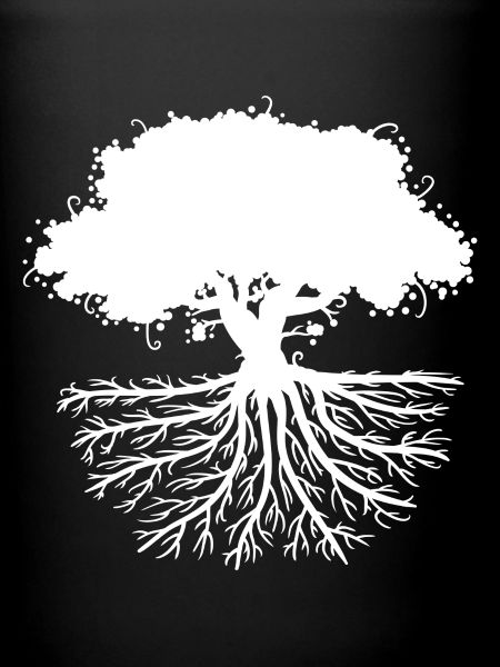 tree roots white