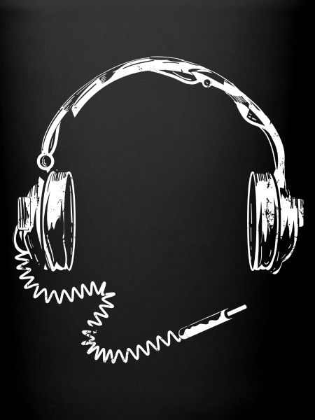 Casque rétro avec câble