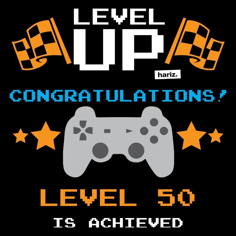 Level Up Congratulations Level 50 Achieved 50 Gebu