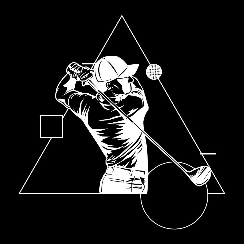 Golf Golf Course Golfer Geometry