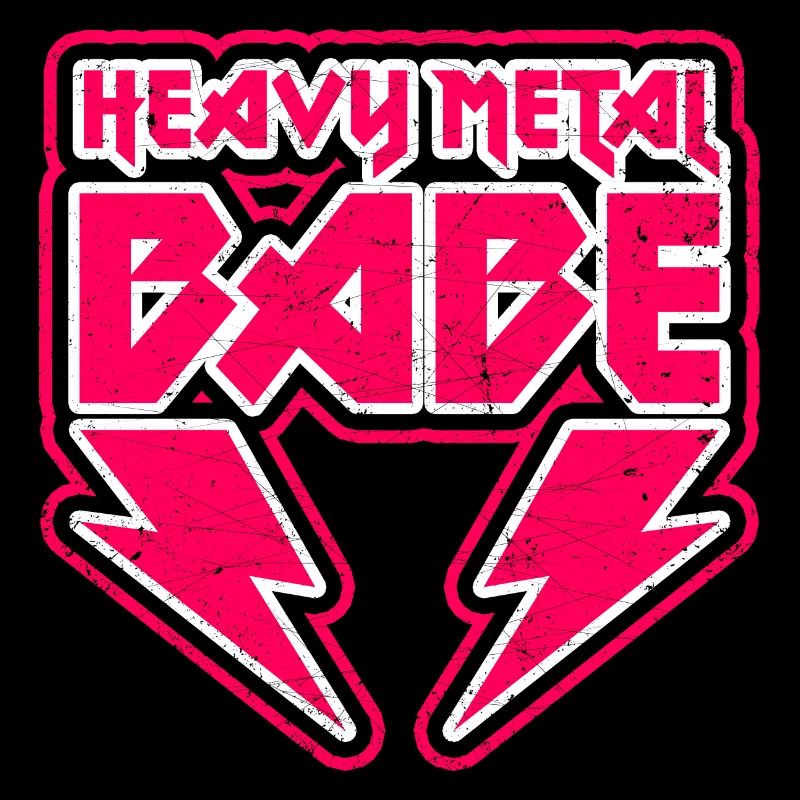 Fille de heavy metal