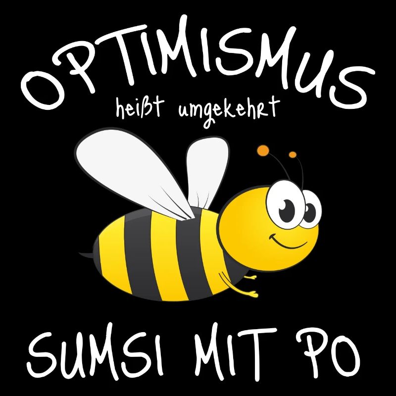 Optimistischer Bienen-Charme