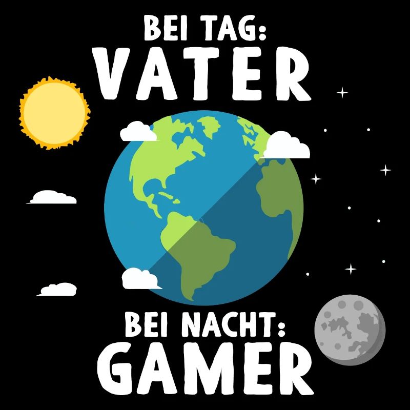Am Tag Vater Bei Nacht Zocker Gaming Vatertag