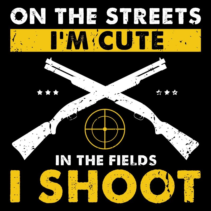 Drôle de conception de chasse au canard Hunter Hunting Duck Design