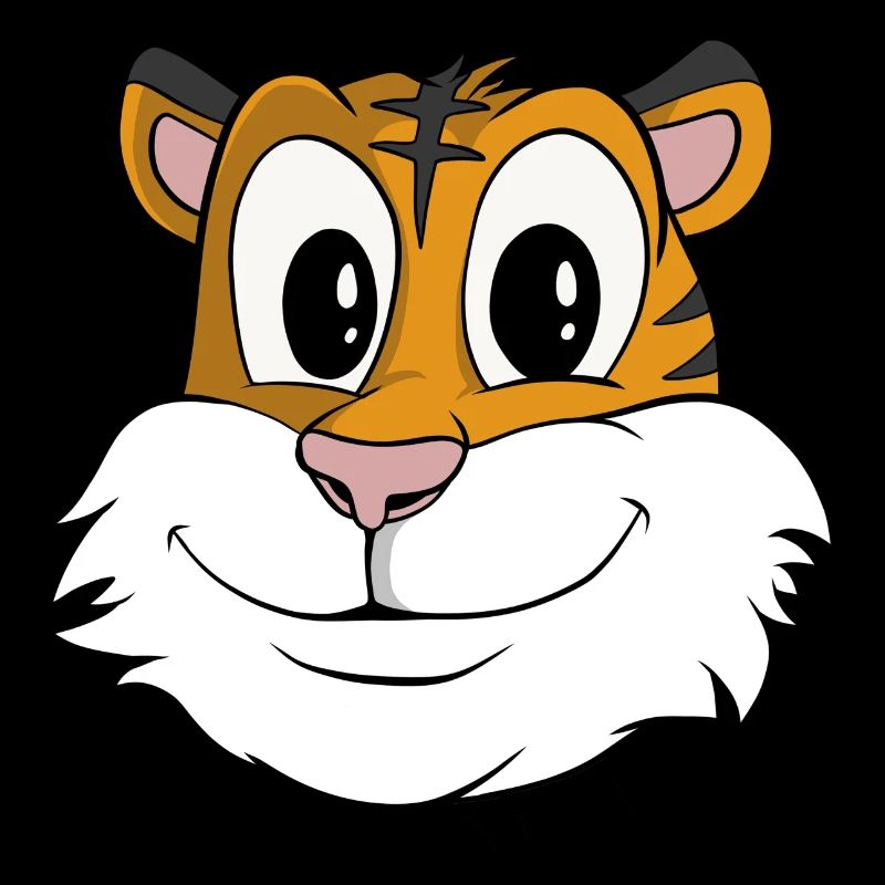 Mignon dessin animé Tigre