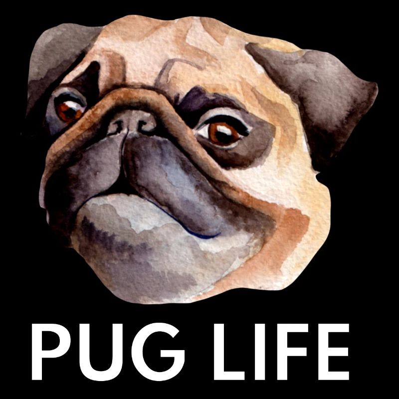 Mops Leben Nette Kawaii Lustiger Hund