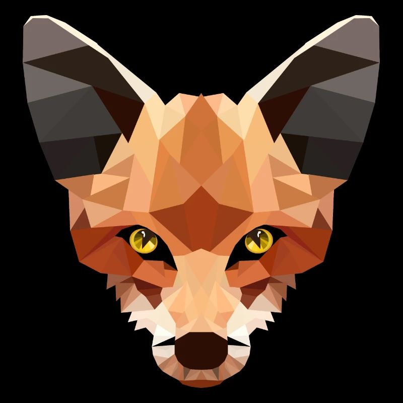 Fuchskopf - Low Poly Art.