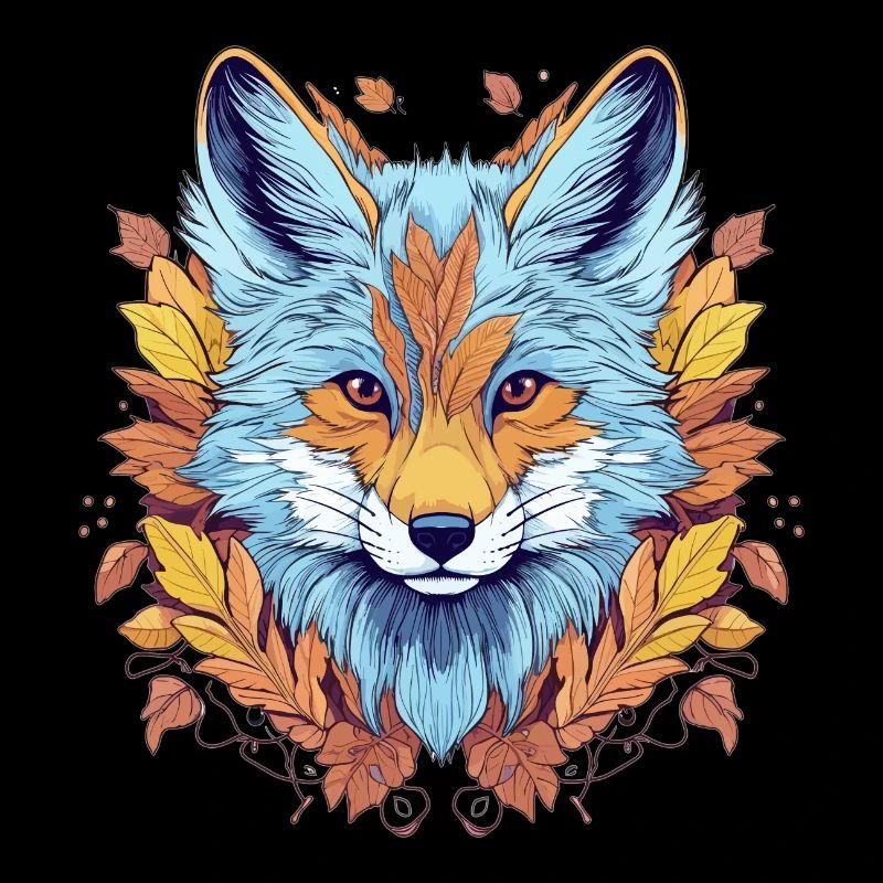 Fox abstract drawing