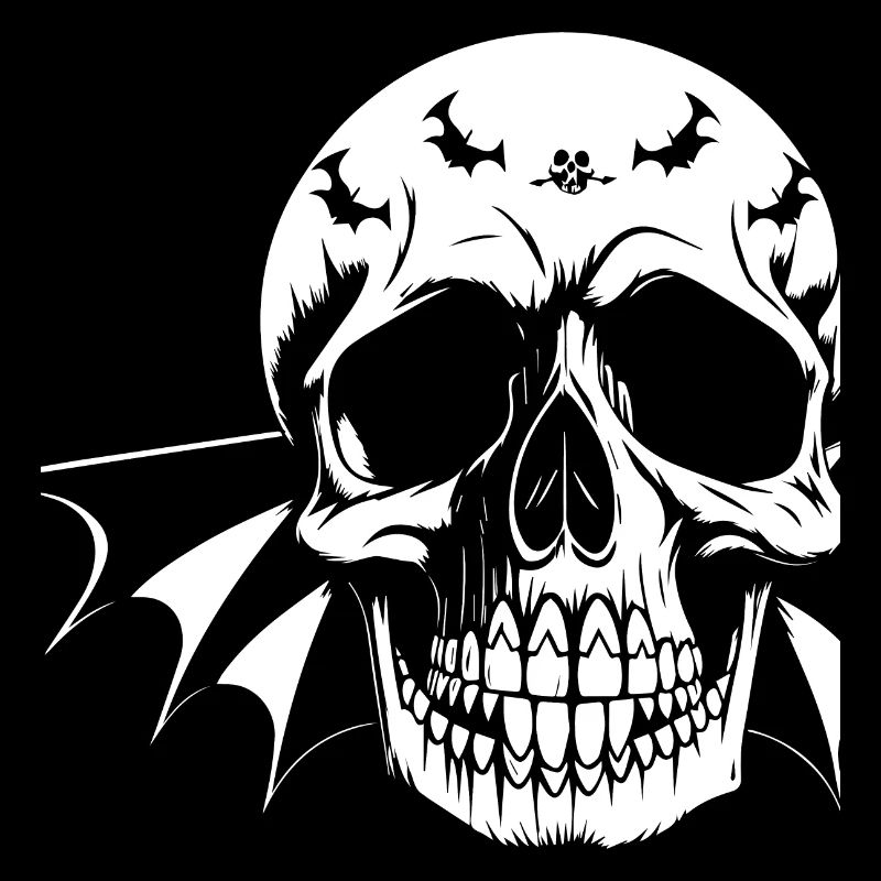 Horror Schädel Schädel Kunst Schädel Gothic Heavy Metal